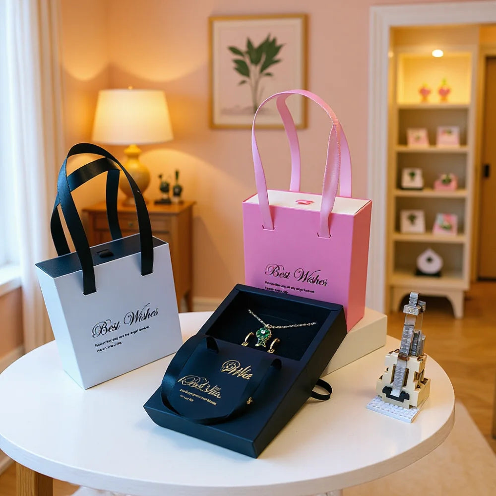 Portable Jewelry Box – Ring, Earring & Necklace Gift Case