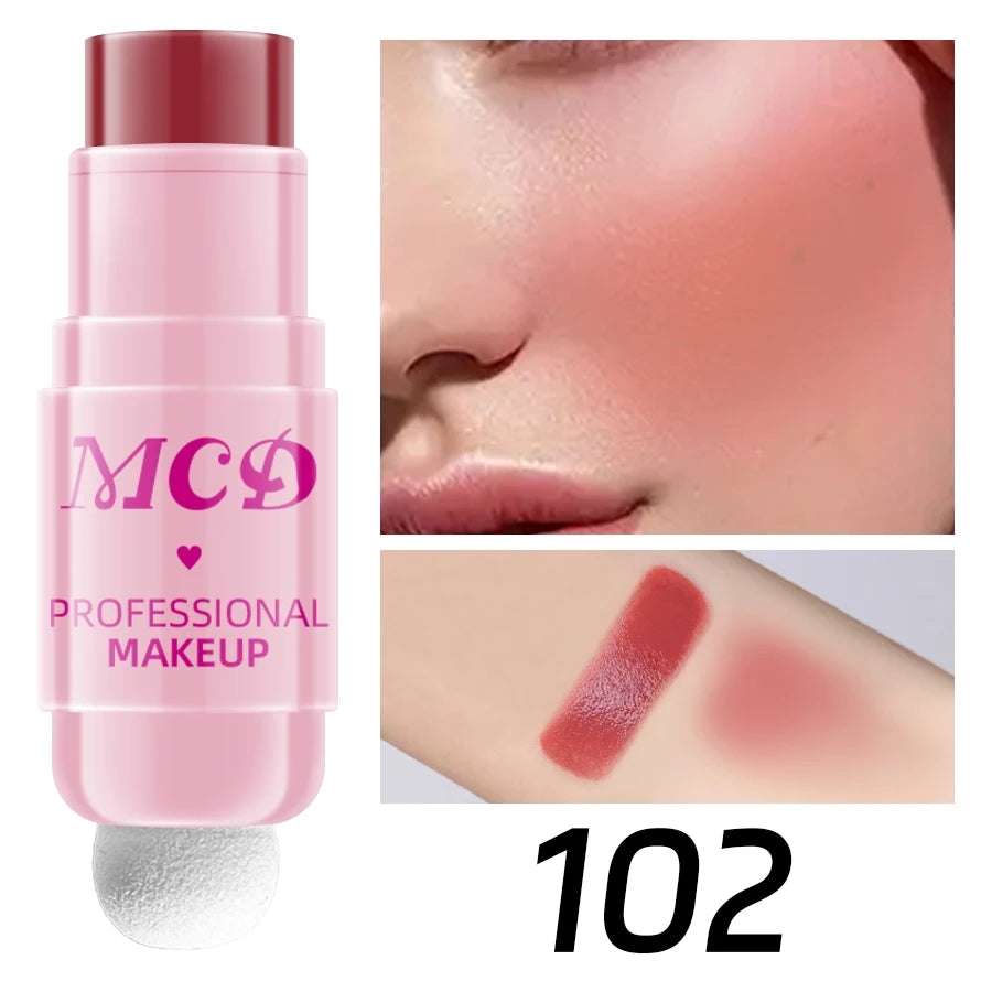 MCD 6-Color Jelly Blush Stick – Lip & Cheek Tint Matte Finish