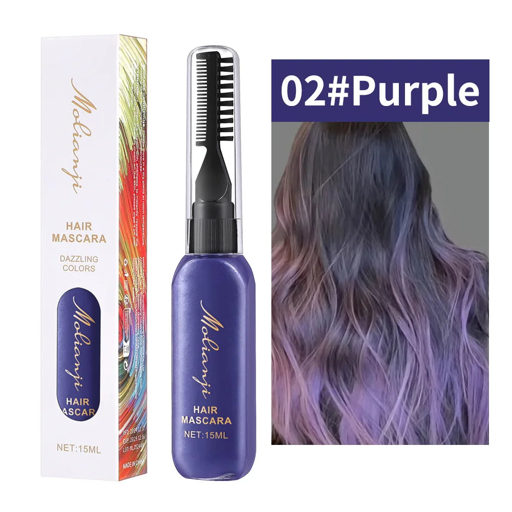 Multi-Color Hair & Eyelash Dye – Long-Lasting Trendy Shades Hair Color Dye Oasis Select 02 Purple