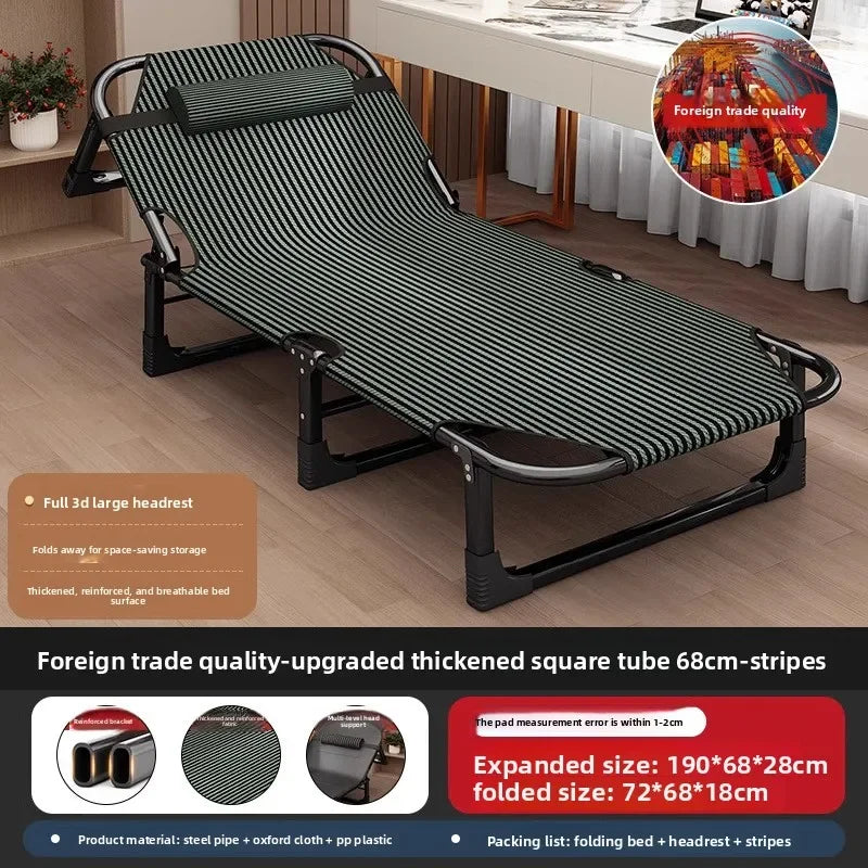 Folding Bed Single Household Simple Lunch Break Office Adult March