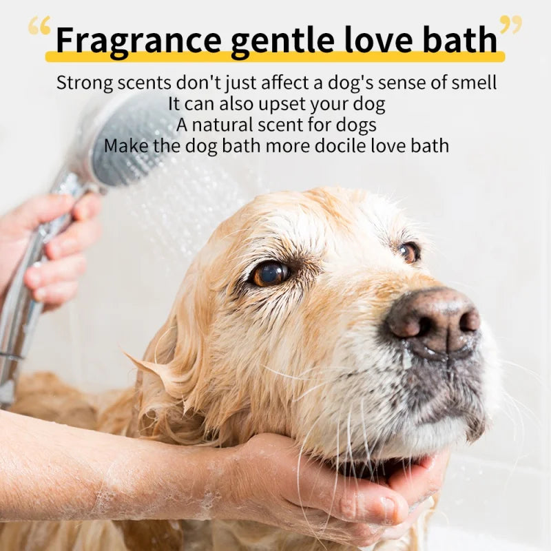 Dog Shampoo Conditioner Pet Bath Pet Shower Gel Soft General Bathing Supplies Sterilization Deodorant Fragrant Itching 500ML Oasis Select