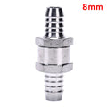 One Way 6/8/10/12mm 4 Size Aluminium Alloy Fuel Non Return Check Valve One Way Fit Carburettor Oasis Select 8mm
