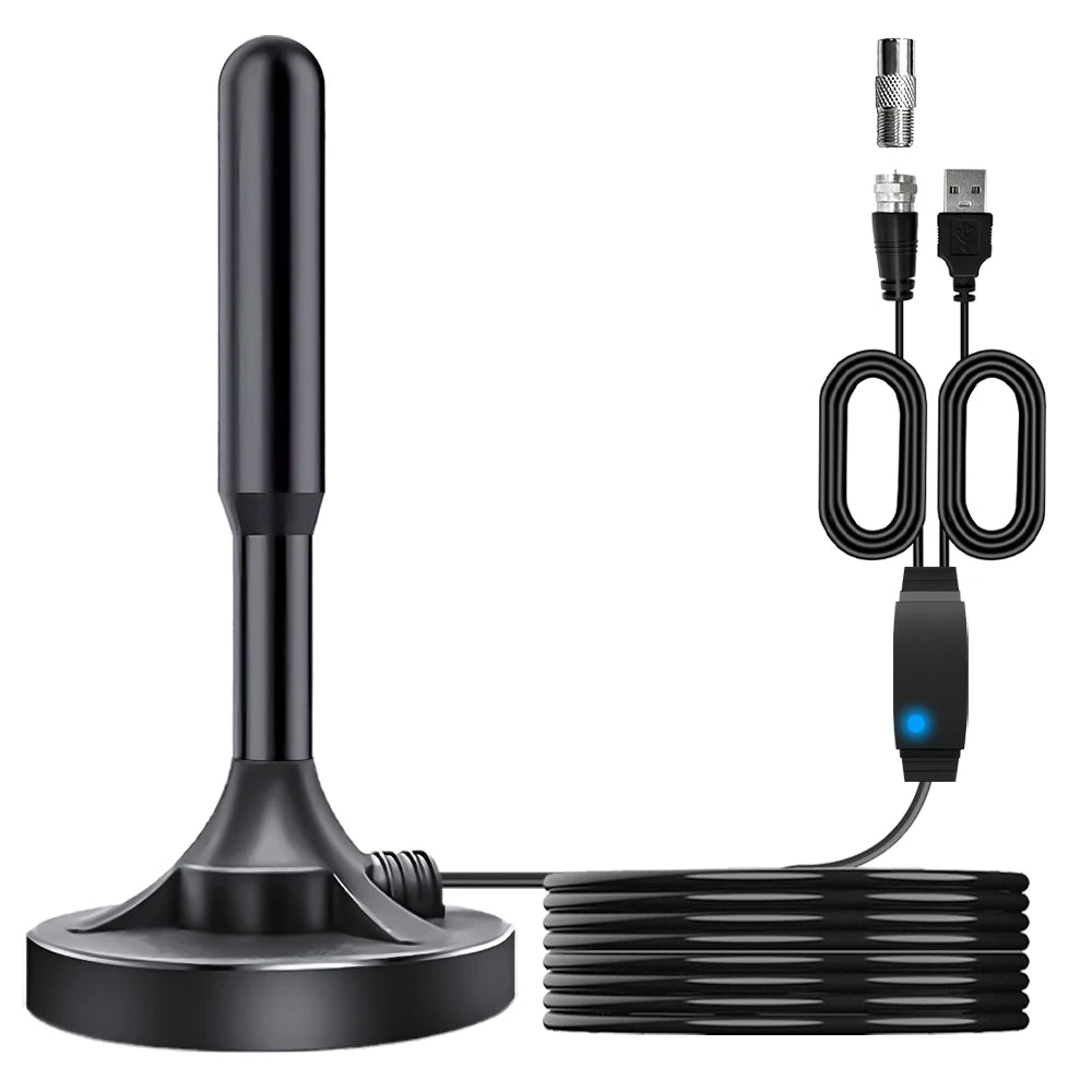 Cross-border indoor digital TV ground wave antenna extended sucker dvb-t2 antenna 4K Oasis Select black