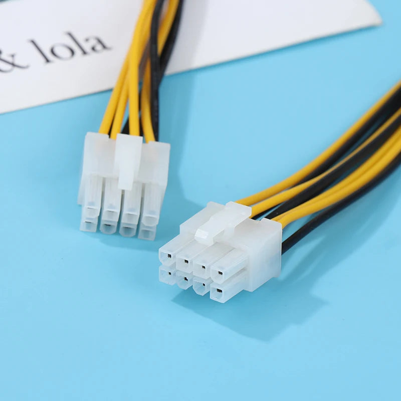 1Pc 4 Pin Male To 8 Pin Female 4Pin To 8Pin Lead To CPU Power Converter Cable Supplies ATX Compute Motherboard Adapter Cable Oasis Select