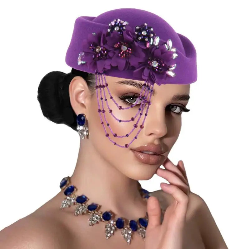 Women's British Retro Beret | 3D Floral Vintage Hat