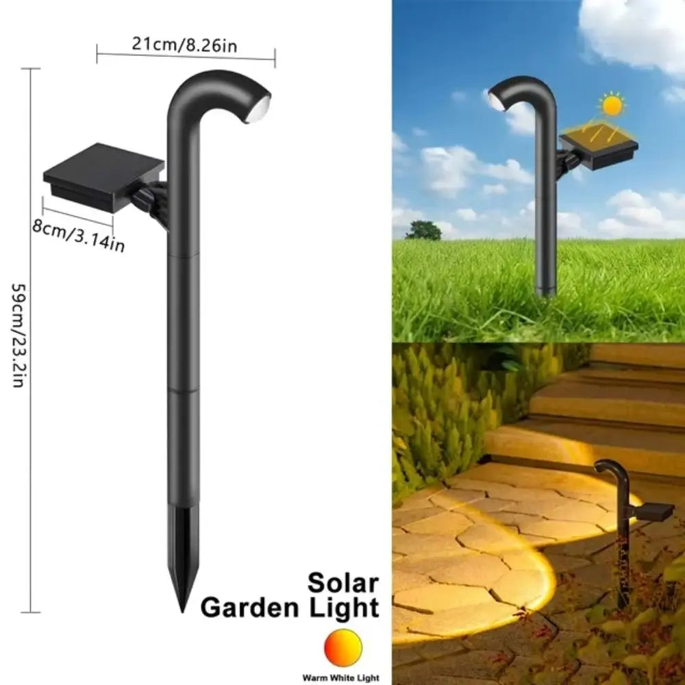 Solar Pathway Lights Outdoor – Warm White LED, IP55 Waterproof