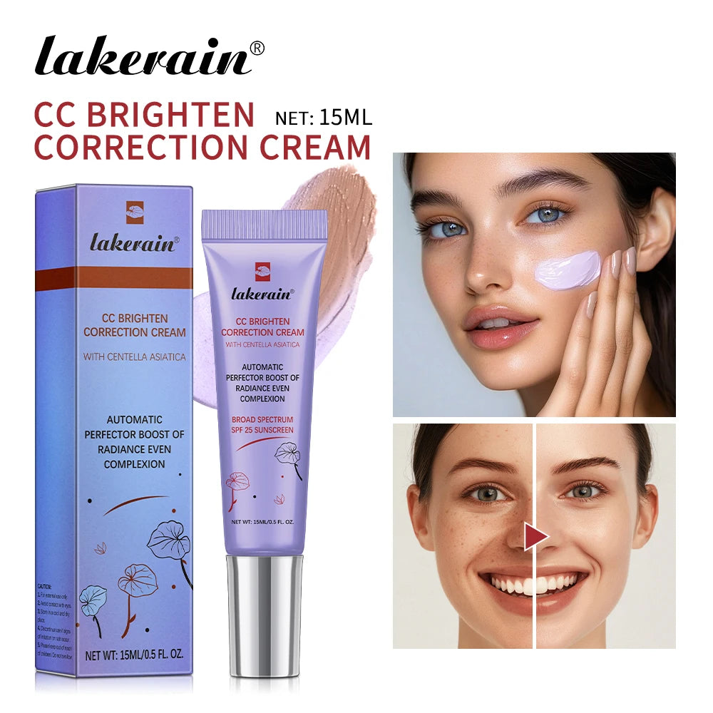 Moisturizing Correcting CC Cream Waterproof Anti-sweat Makeup Before Concealer Lasting Women Makeup Protect Skin erborian Make Oasis Select 15ml2