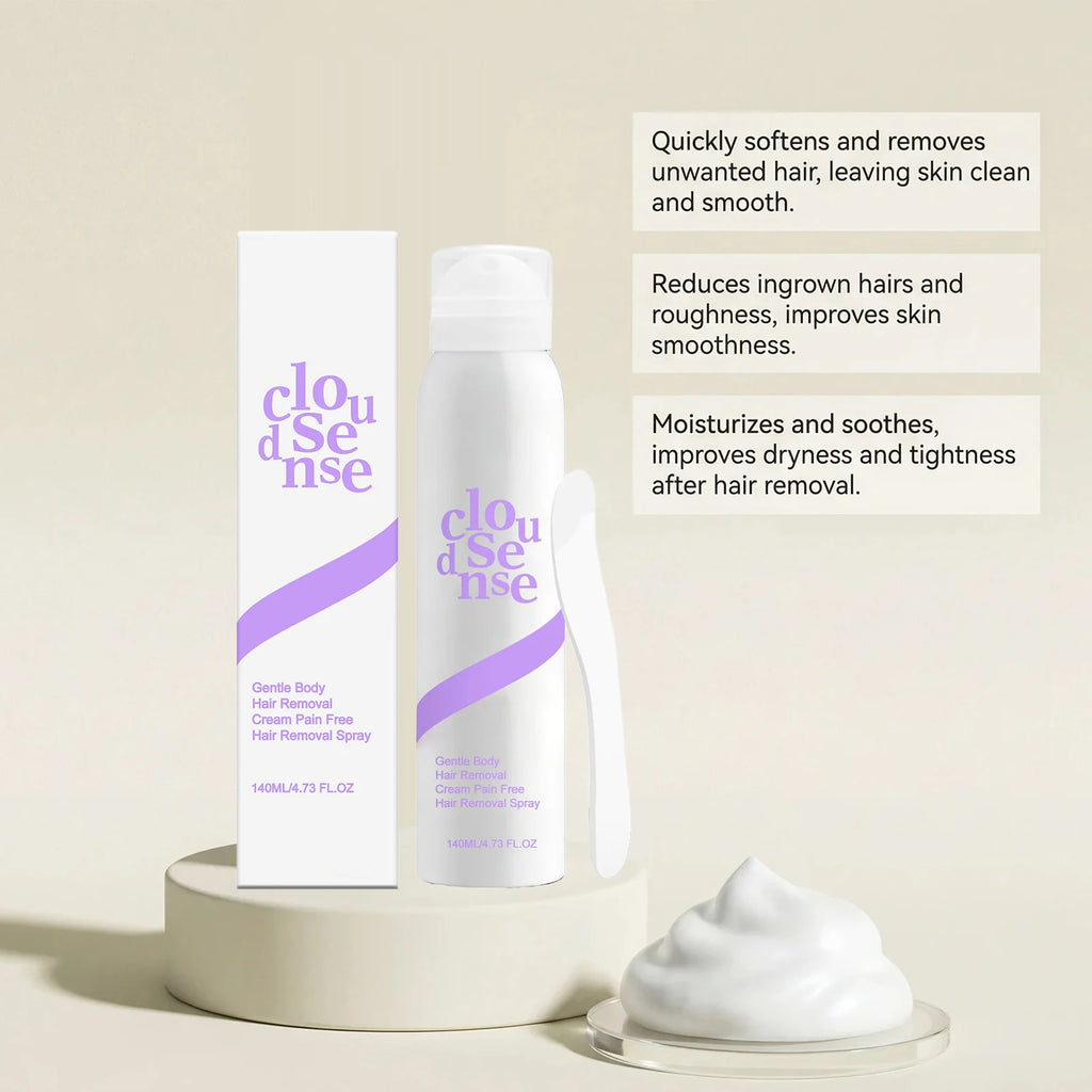 Hair Removal Spray Milder Effective Depilatory Formula For Smooth Silky Skin Full Body Hair Removal Care Unisex For Men Women Oasis Select