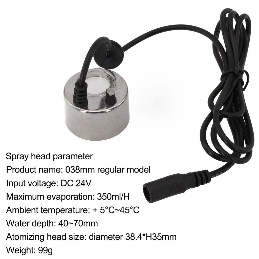 Garden Fog Maker 38mm Fog Maker Stainless Steel 5m Clamp Belt Good Quality Maximum Evaporation 350ml h Balcony Garden Oasis Select
