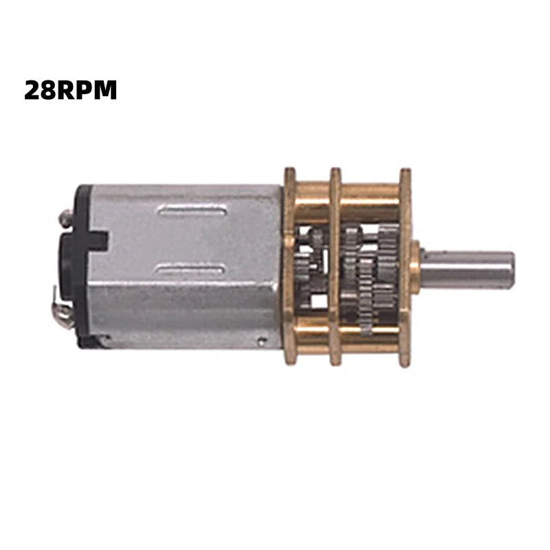 DC 5V 28/40/300RPM Micro N20 Gear Motor Slow Speed Metal Gearbox Reducer Electric Motor DIY Toy Oasis Select 28RPM