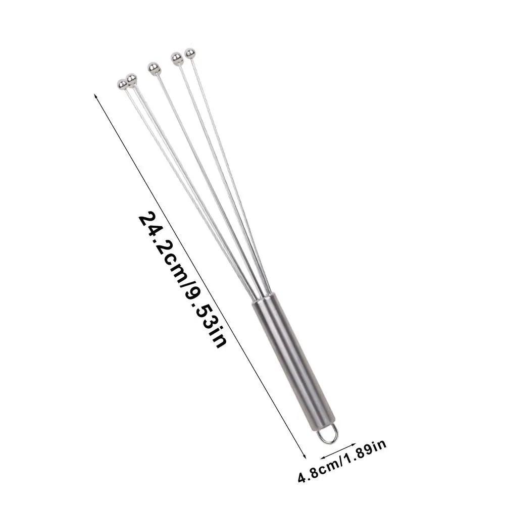 Kitchen Egg Beater Stainless Steel Ball Mixer Manual Metal Egg Beater for Cooking Mixing Egg Stirring Kitchen Baking Tool Oasis Select S