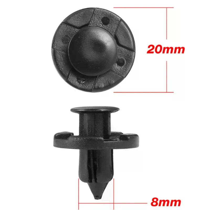 100Pcs Plastic Car Trim Clips Rivet Door Panel Retainer Fastener Mud Flaps Push Plastic Fastener Clips Oasis Select