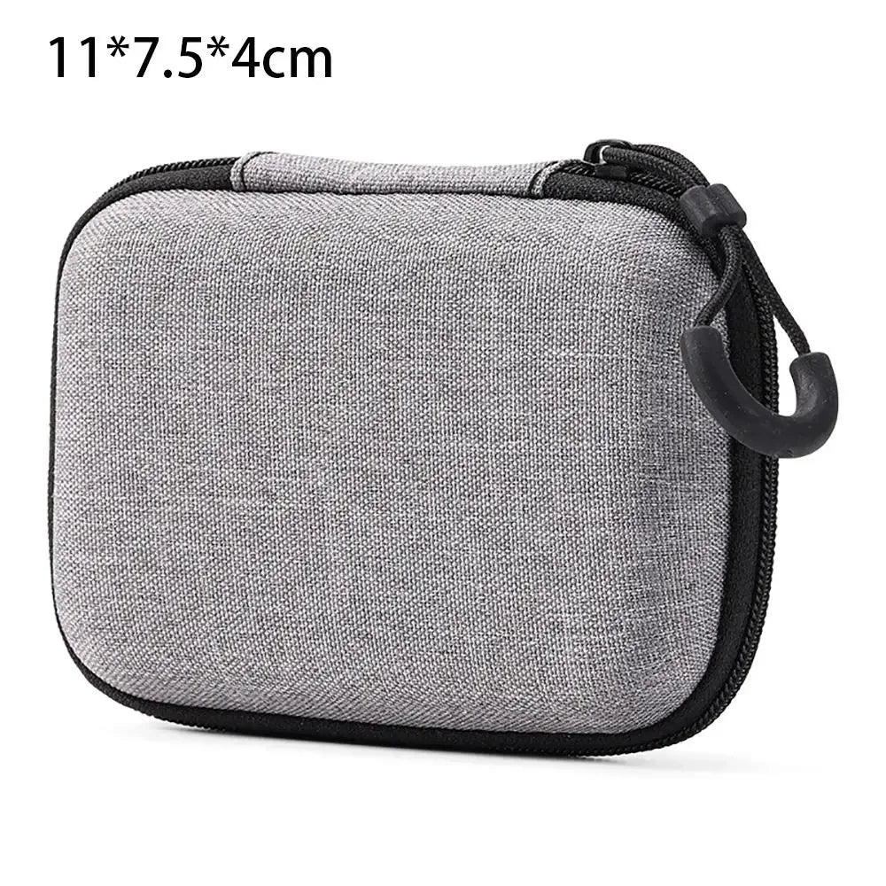 1Pc EVA Storage Bag Earphone/Phone/Charging Cable Pouch Carrying Bag Mini Zipper Earphone Case Portable Digital Accessories Oasis Select 11x7.5x4cm