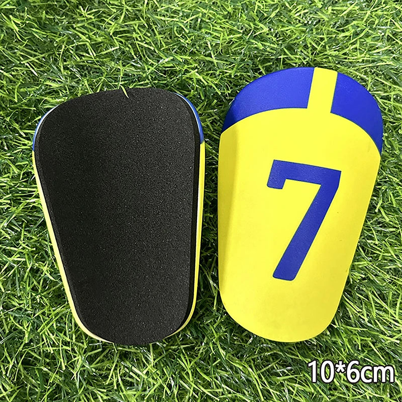 1Pair Mini Football Shin Pad Leg Protector Wear-resistant Shock Absorbing Leg Protector Soccer Training Shank Board Oasis Select 106CM Yellow