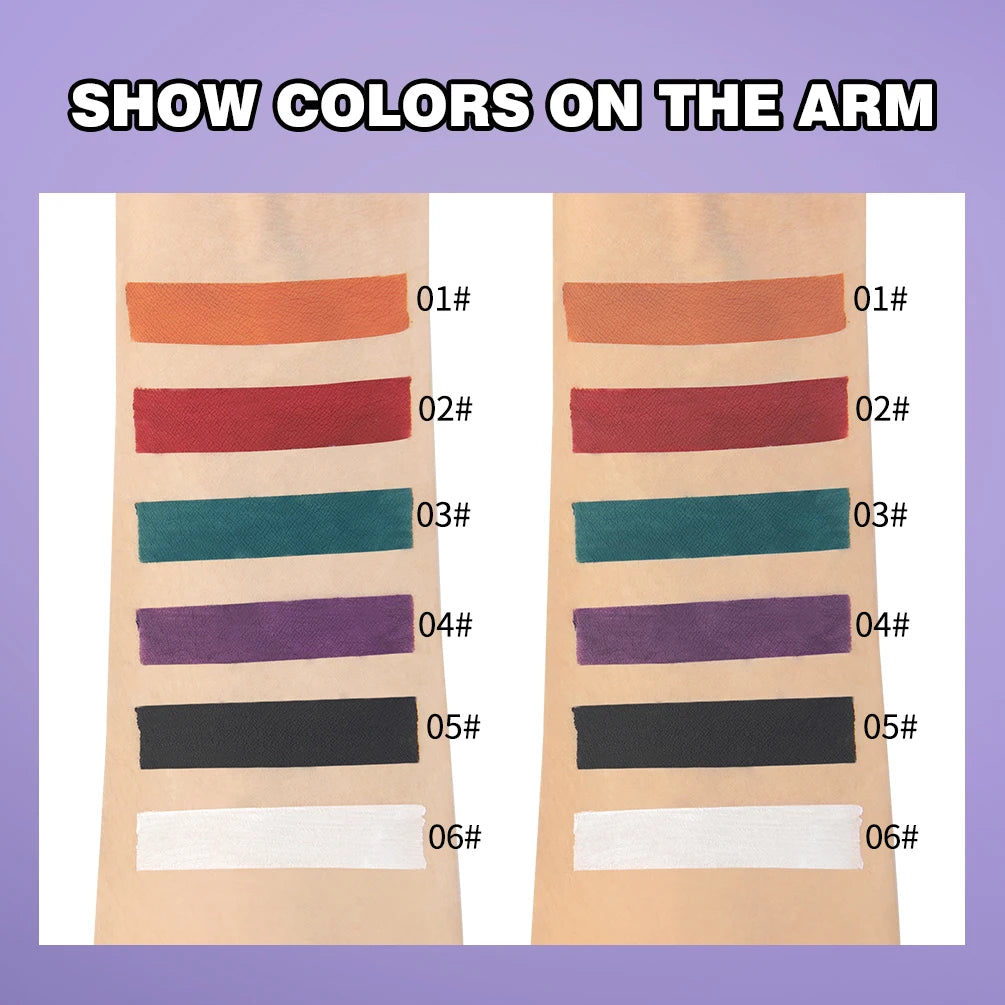 QiBest Halloween Matte Liquid Lipstick Set – 6 Bold Colors