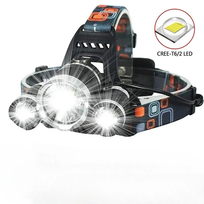 Rechargeable Fishing Headlight Super Bright Led Headlamp Outdoor Hunting Camping Waterproof Head Light Oasis Select