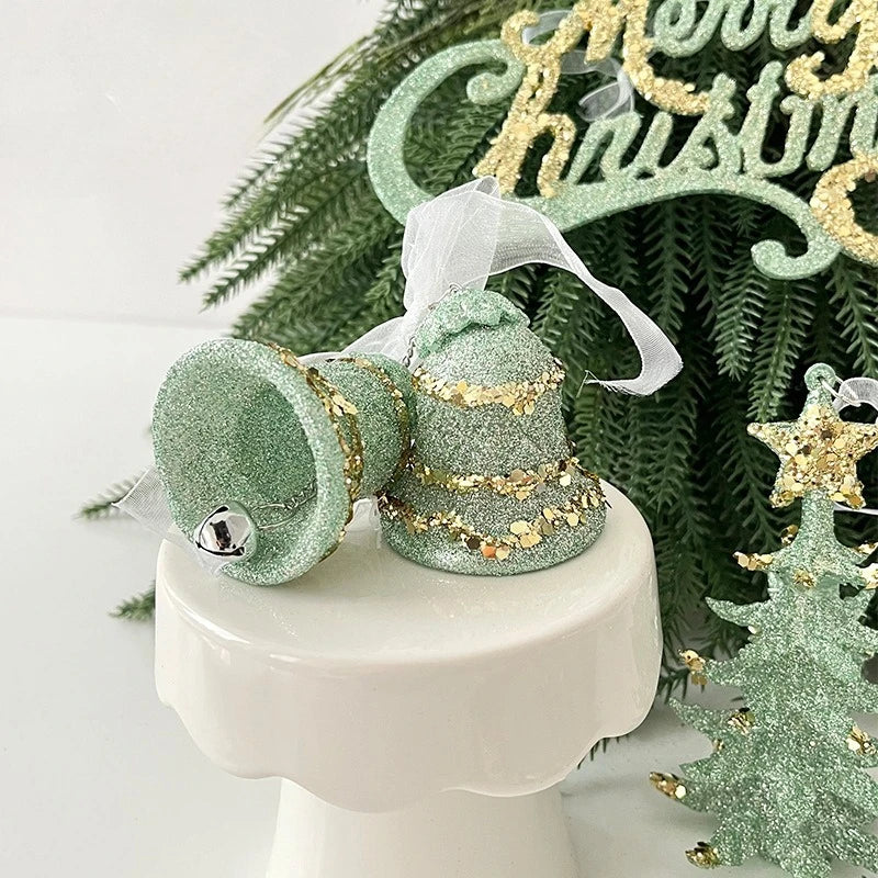 Christmas Painted Green Cone Balls Hanging Pendants Merry Christmas Tree Decoration for Home Xmas Ornament Gift Navidad Oasis Select