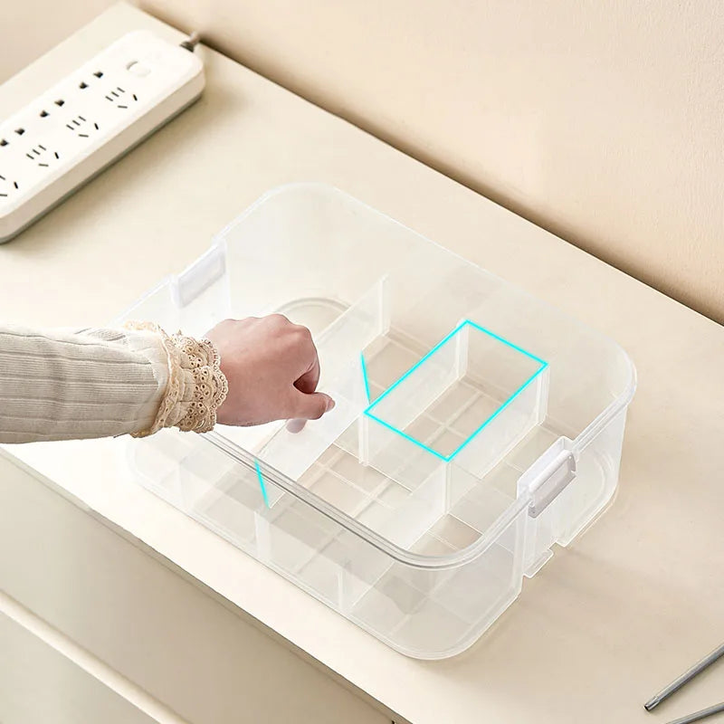 Tool storage box, large-capacity hardware parts storage box, designed for organizing and sorting tools and parts Oasis Select