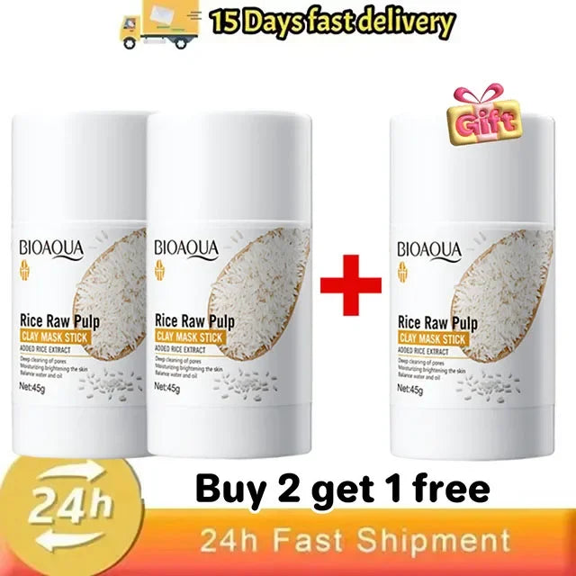 Rice Clay Mask Stick – Pore Cleanser & Blackhead Reducer 45g