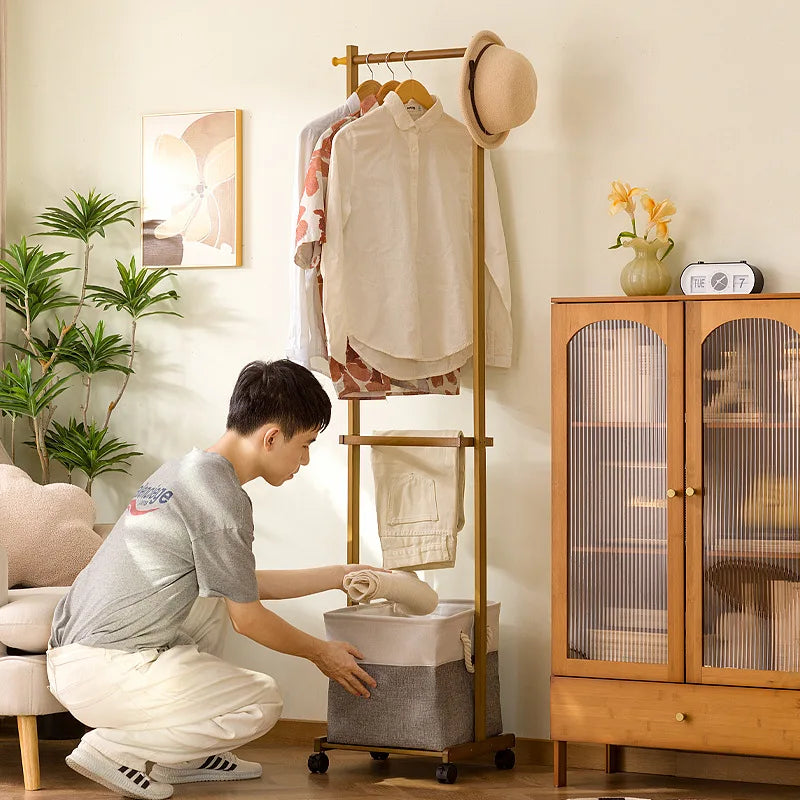 Household light luxury high-end hanger in the bedroom, movable hanger for hanging clothes, movable drying rack Oasis Select