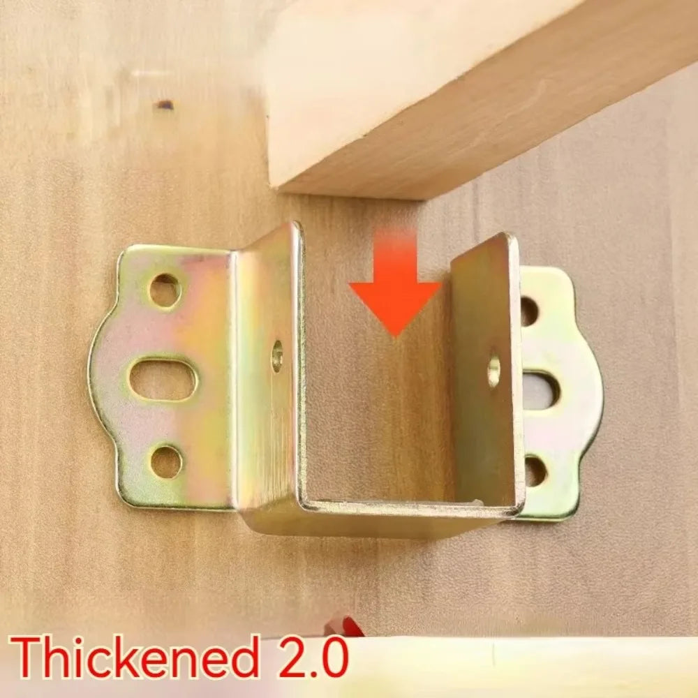 Gifts Thickened Bed Hinge Beams Connector Bed Beam Hook Up Steel Bedstead Furniture Hardware U-shaped Bed Board Fixing Bracket Oasis Select