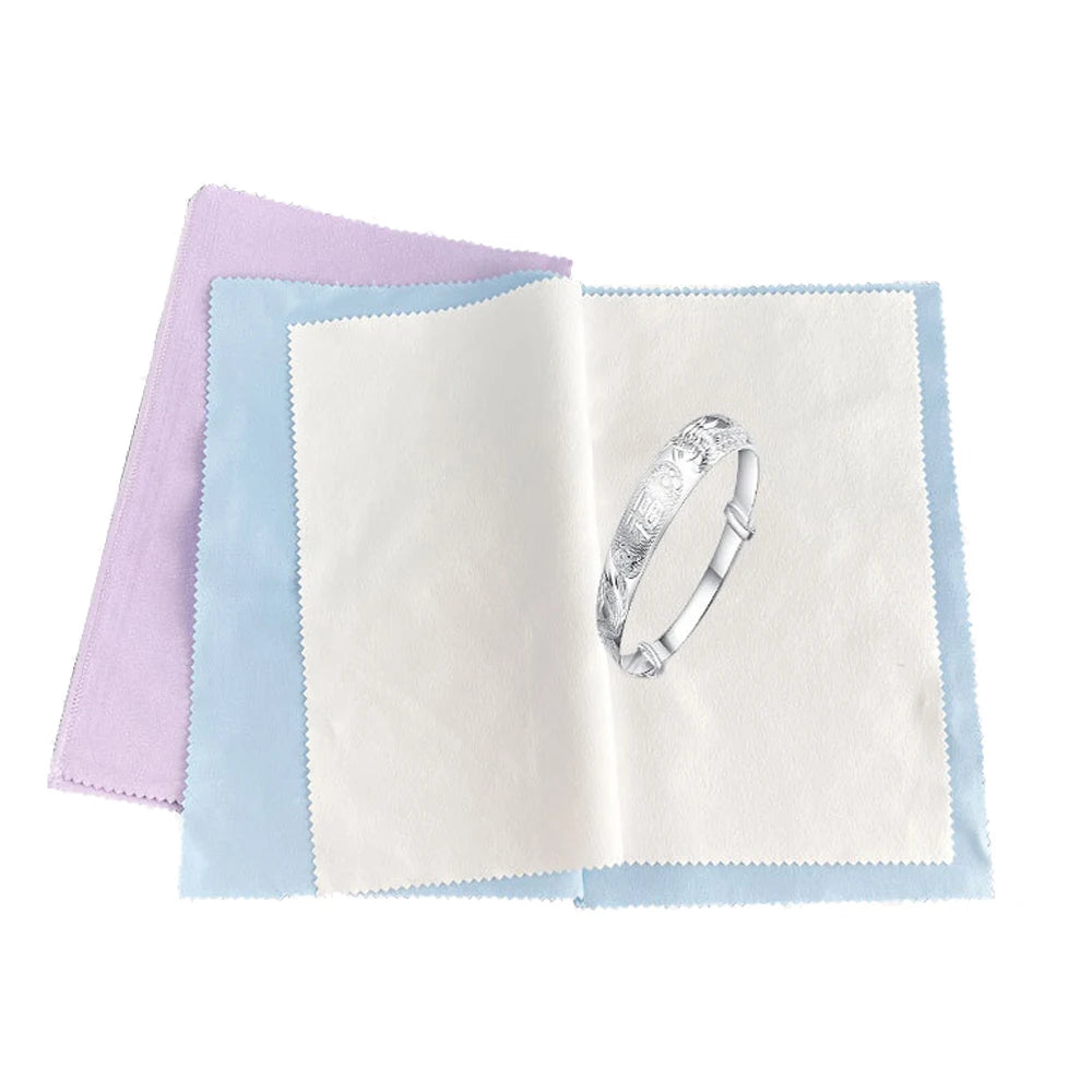 25x32cm Jewelry Silver Polishing Cleaning Cloth for Cleaning Gold, Diamonds, Platinum, Gemstones, Coins Tarnish Remover Tool Oasis Select