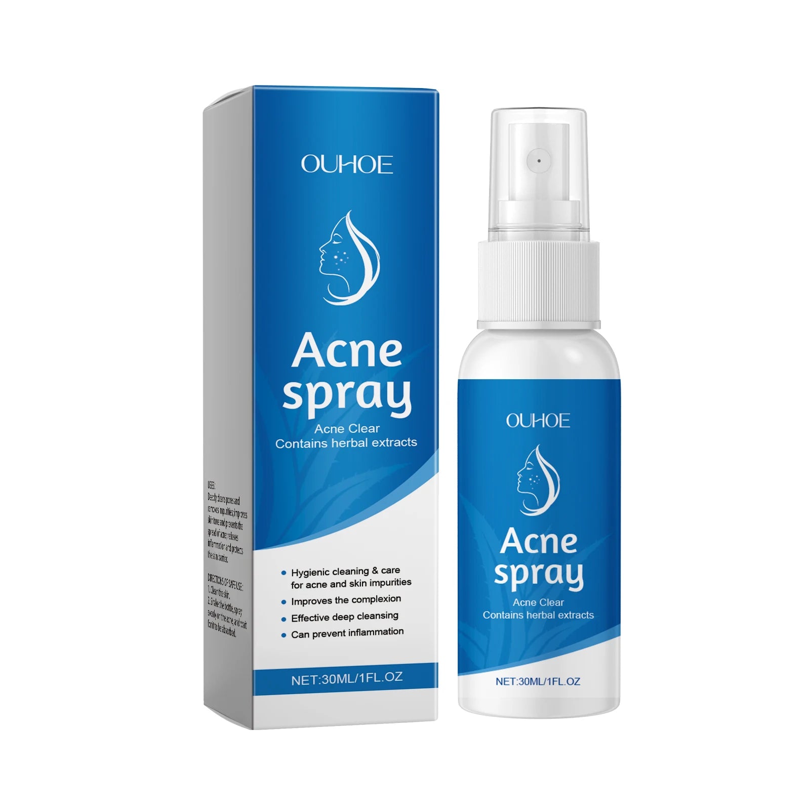 30ML Herbal Soothing Face Spray Deep Nourishing Relief Discomfort Reduce Reness Moisturizing Refreshing Face Acne Care Spray Oasis Select 30ml United States