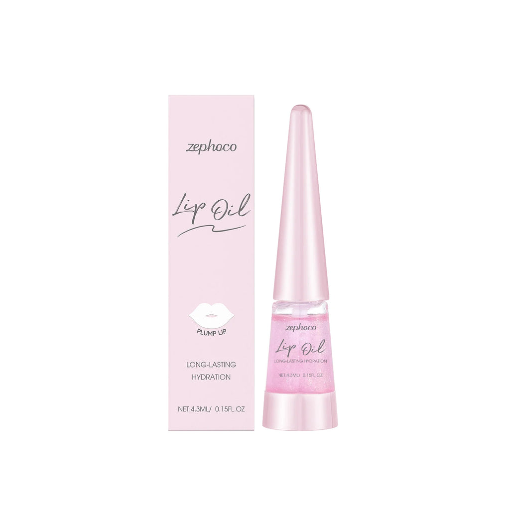 Long-lasting Waterproof Nourishing Lip Oil Gentle Care Hydration Nourishment Smooth Plump Lips Natural Moisturizing Lip Care Oil Oasis Select Pink Boxed