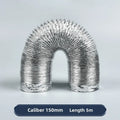 4 Inch 100mm Ventilator Pipe PVC Aluminum Tube Air Ventilation Hose Flexible Exhaust Duct 3/2M System Vent Bathroom Oasis Select 150mm X 5M