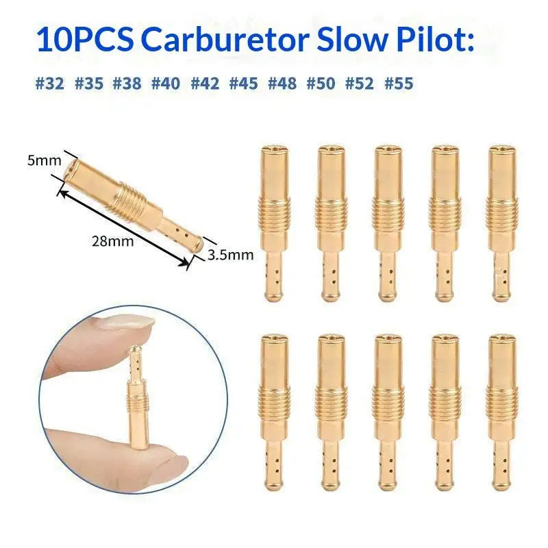 40Pcs Carburetor Main Jet Kit Include Main Jets Slow Jet For PWK CVK PE OKO Carb KOSO Oasis Select