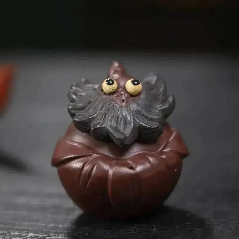Purple Clay Tea Pet Wealth Brings Fortune Tea Ceremony Incense Holder Lid Accessories Tea Table Tea Play Can Oasis Select Stick Zhong Kui