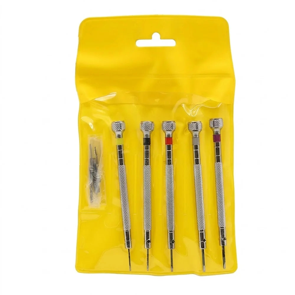 5Pcs Watch Repair Tool Kit & Precision Mechanical Watch Lubricant Oil Professional Clock Maintenance Set For Watchmakers DIY Fix Oasis Select