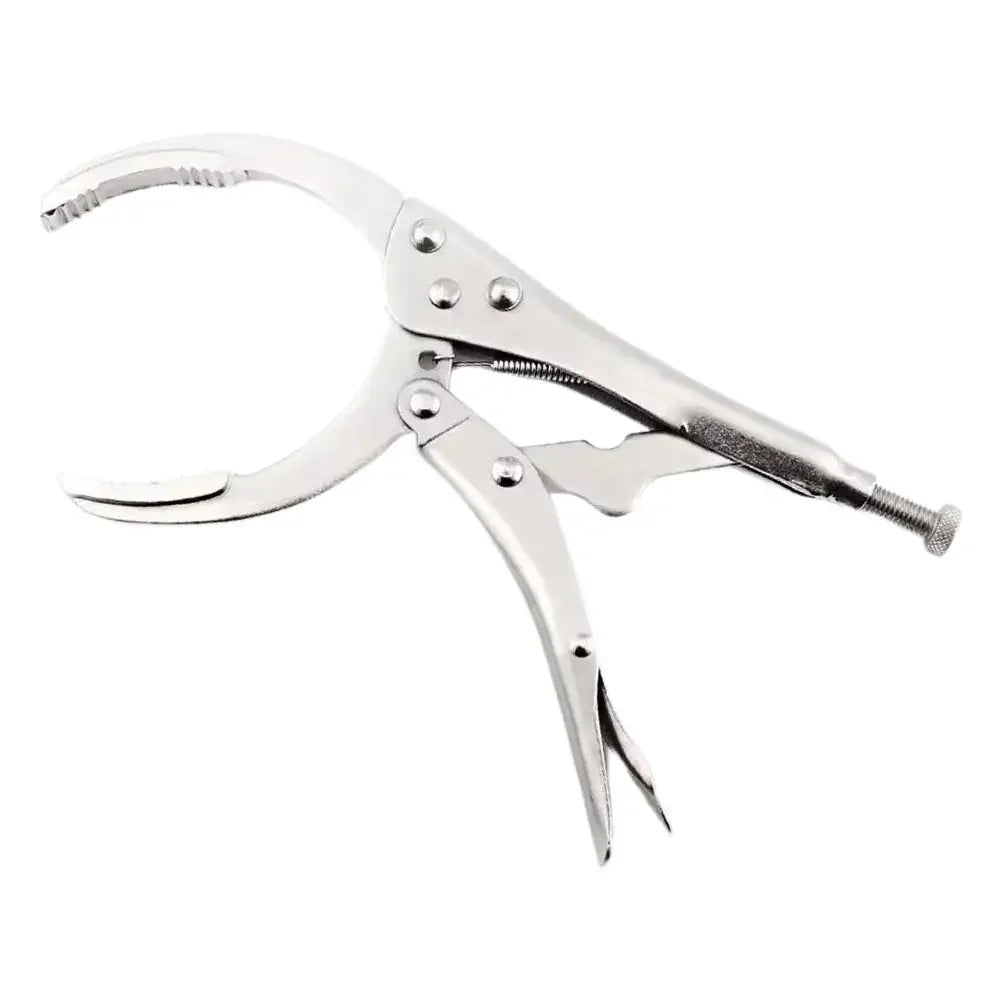 Clamp Filter Wrench Oil Grid Wrench Oil Change Adjustable Multi-Function Engine Oil Filter Wrench Car Disassembly Tool Repair Oasis Select silver