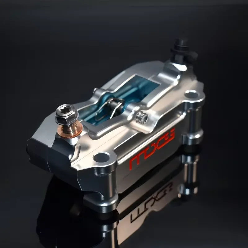 MXS genuine street version large radiation motorcycle modified with left and right universal calipers Oasis Select Silver