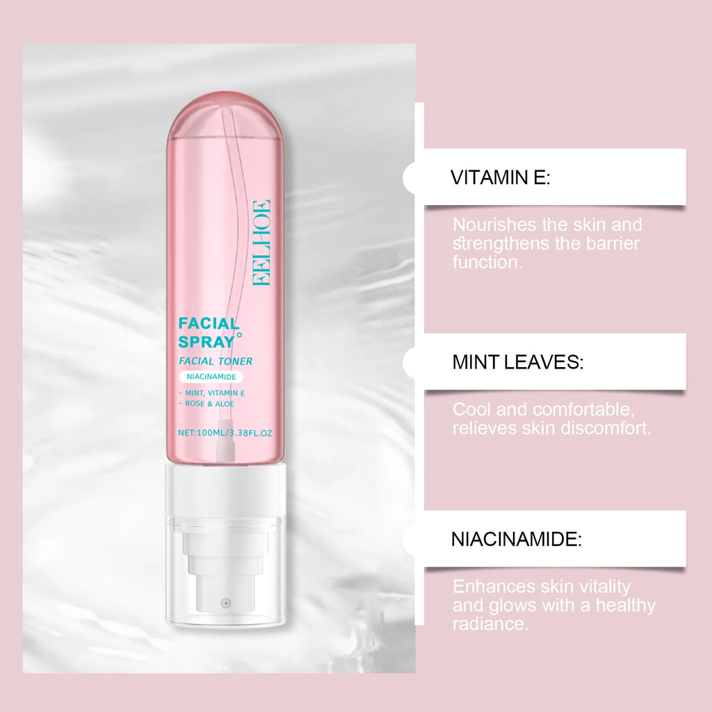 Niacinamide Toner Spray Moisturizing Brightening Facial Skin Care Improve Dullness Even Skin Tone Hydrating Smoothing Skin Oasis Select