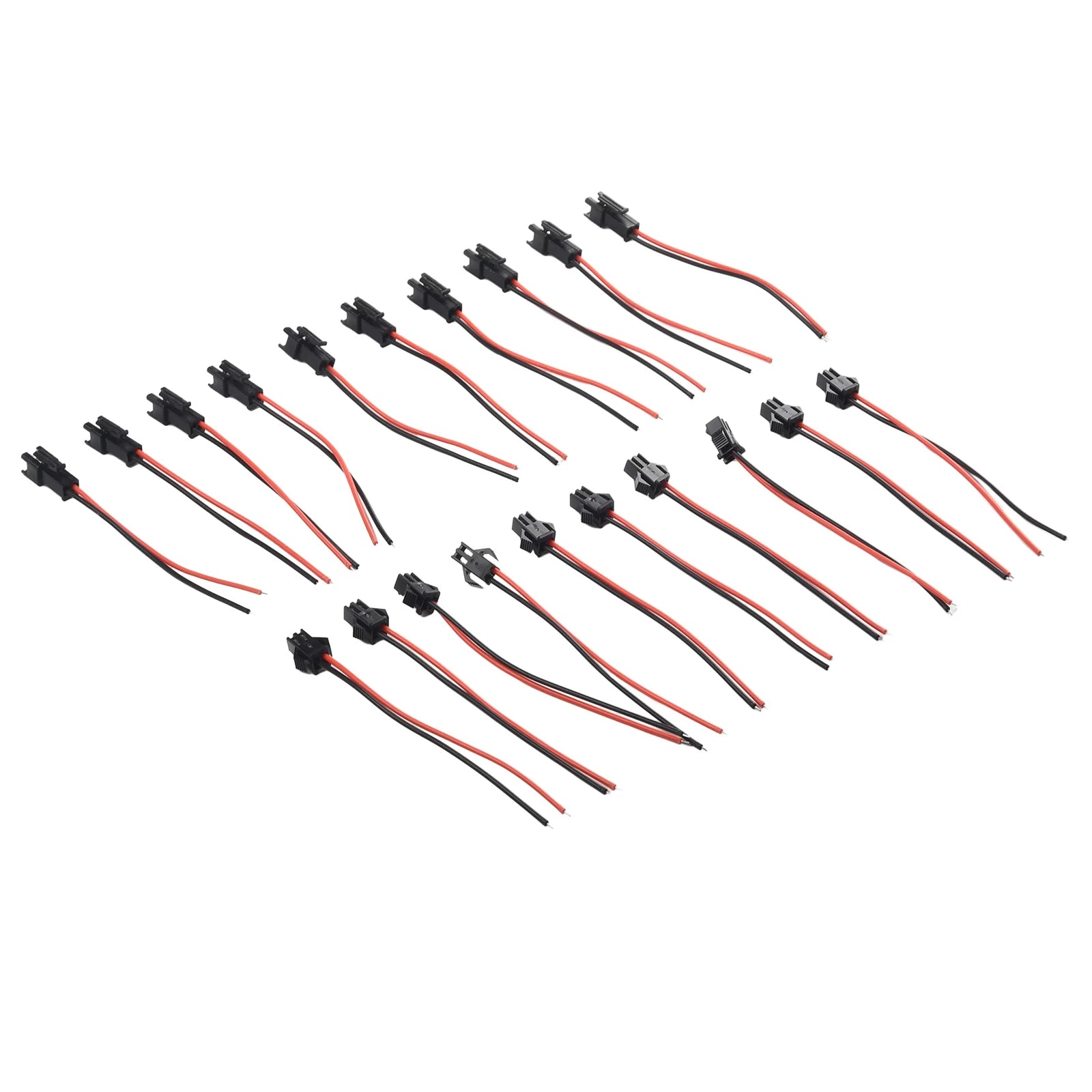 2.54mm SM 2-Pin Connector Cables for LED Strips – 5 or 10 Pairs LED Connector Cable Oasis Select