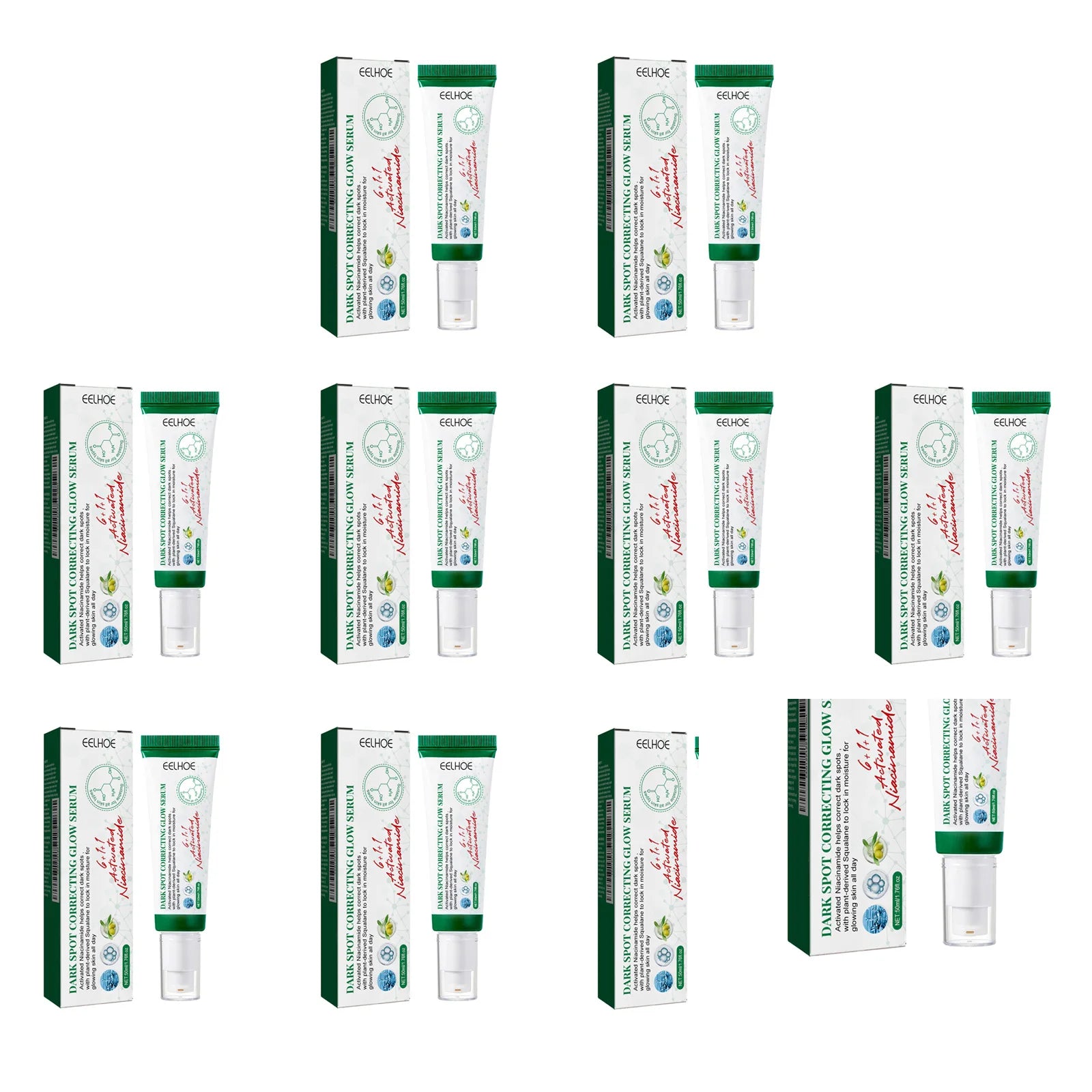 Nicotinamide Dark Spot Corrector Facial Serum Fade Melanin Acne Freckles Removal Brightening Improve Dull Face Care Essence Oasis Select 10Pcs