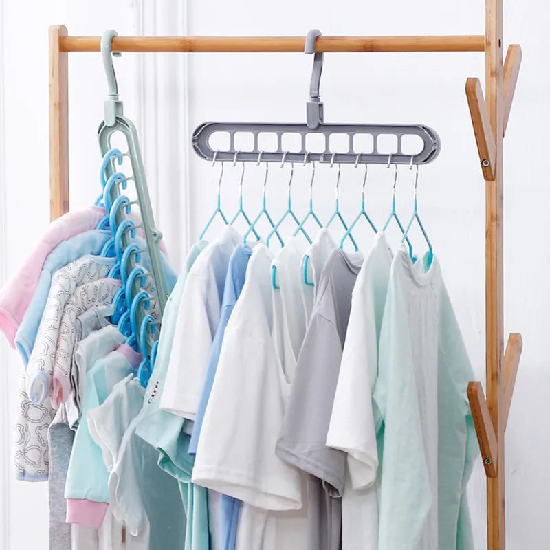 1-5pcs Magic Multi-port Support hangers for Clothes Drying Rack Multifunction Plastic Clothes rack drying hanger Storage Hangers Oasis Select