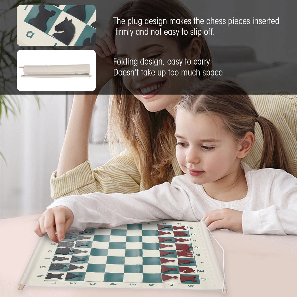 Chess Teaching Demonstration Board Chess Demonstration Board Set Foldable Easy To Use Educational Portable for School for Home Oasis Select