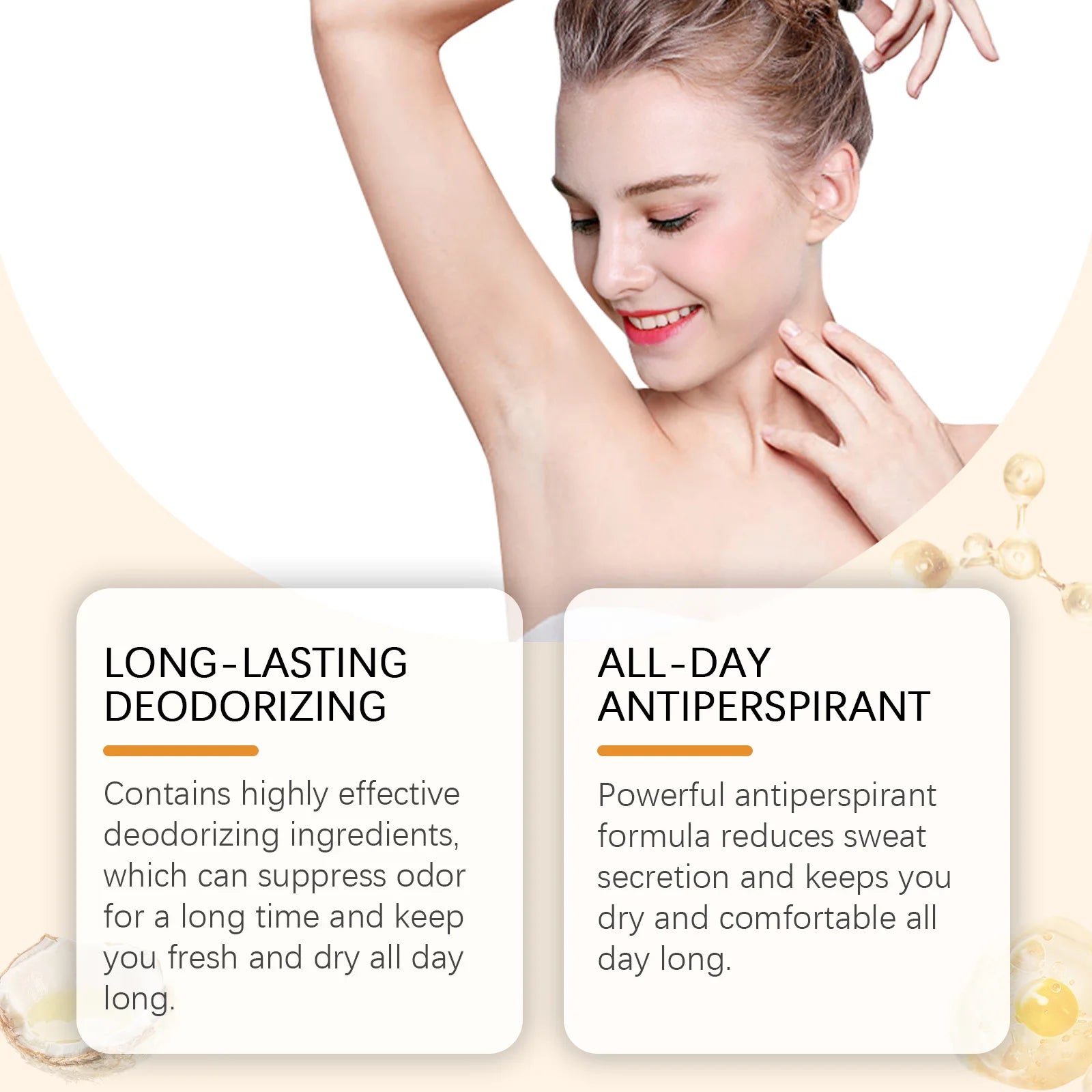 Tallow Deodorant Stick Anti Sweating Keep Drying Lasting Fragrance Remove Armpit Odor Underarm Refresh Antiperspirant Care Oasis Select