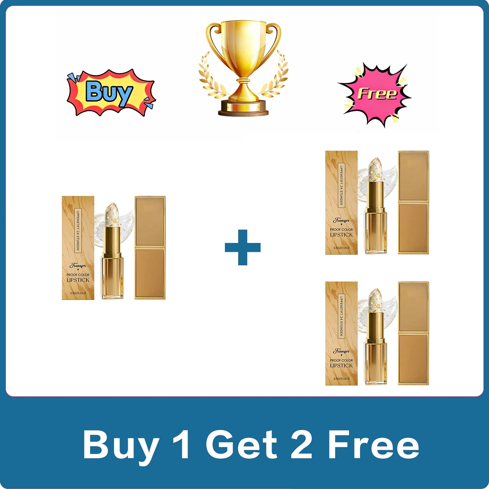 Gold Foil Color-Changing Lip Balm – Hydrating & Plumping