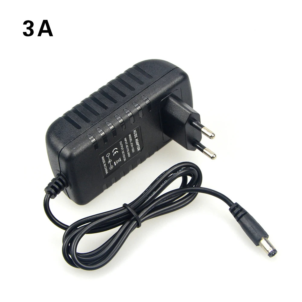 DC 12V 3A Lighting Transformer 1A-8A AC 110V 220V Switching Power Supply LED Converter Adapter for LED Strip Light Bar Tube Lamp Oasis Select 3A US Plug