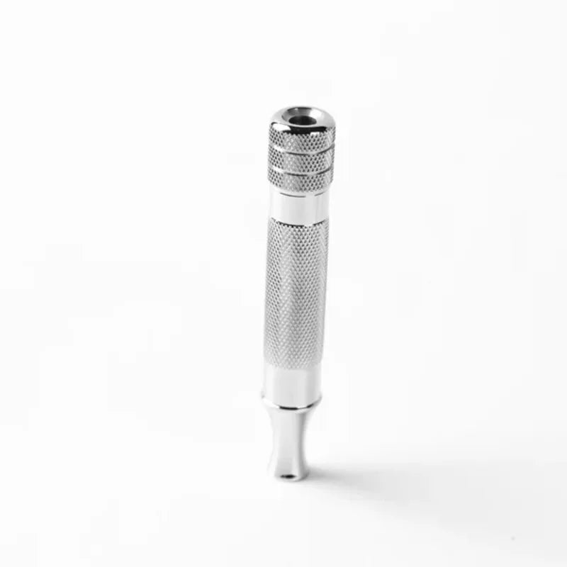 Yaqi Diagonal Stainless Steel Safety Razor Handle 77mm Handle Length And13MM Diameter Comfortable Non-Slip Grip Shave Experience Oasis Select