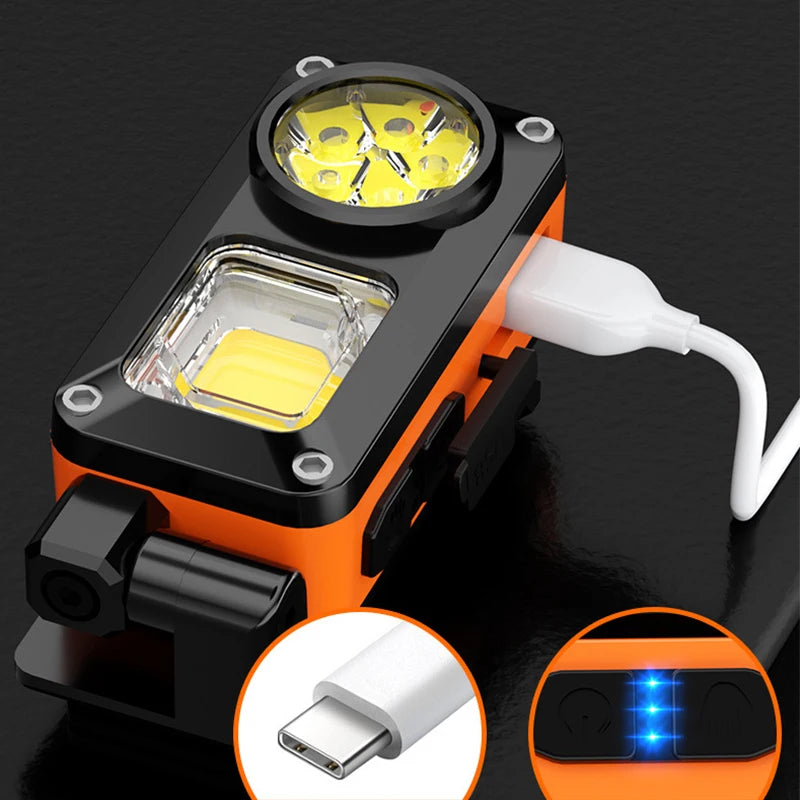 USB Rechargeable LED Headlamp Motion Activated Headlight Ultra-Lightweight Waterproof Head Flashlight with Adjustable Headband Oasis Select