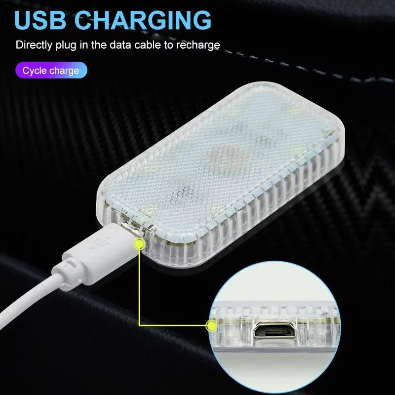 Wireless LED Touch Light – Magnetic Car Interior Reading Lamp