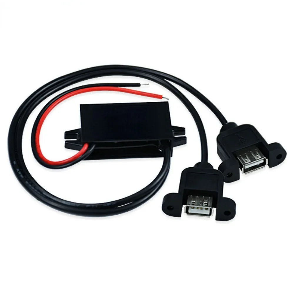 12V24V to 5V 3A Car Power Converter Mini Micro USB Output Adapter Step Down Voltage Power Supply DC-DC with Reverse Protection Oasis Select