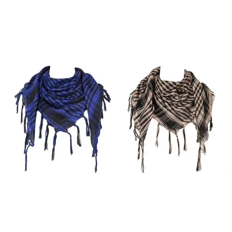 1/2/3Pcs Keffiyeh Tactical Desert Scarf Wrap Shemagh Head Neck Arab Scarf Keffiyeh Scarf Wrap For Men And Women Oasis Select 2pcs-MIX 1