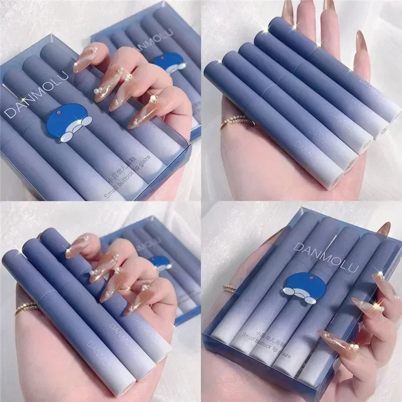 5-Color Matte Lipstick Set – Waterproof Long Lasting Lip Glaze Matte Lip Glaze Set Oasis Select