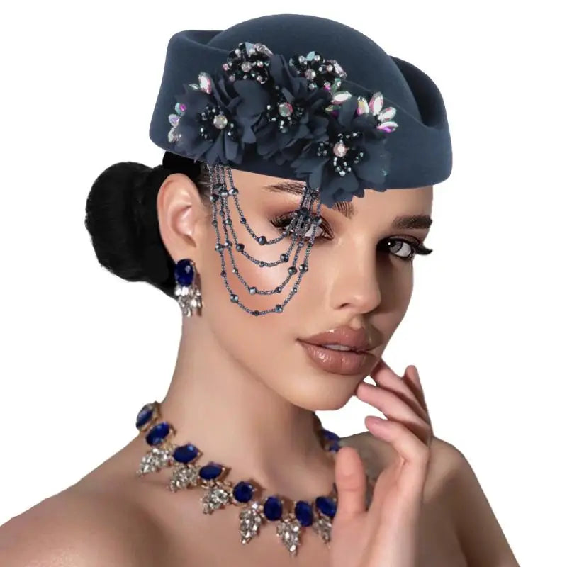 Women's British Retro Beret | 3D Floral Vintage Hat