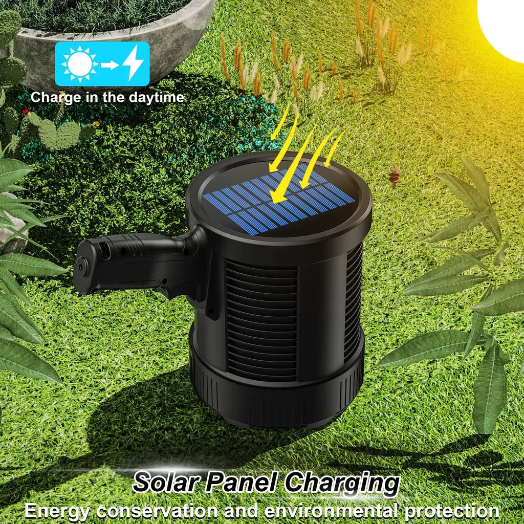 ESMARTER 30W Rechargeable LED Spotlight – Solar & USB, IPX5